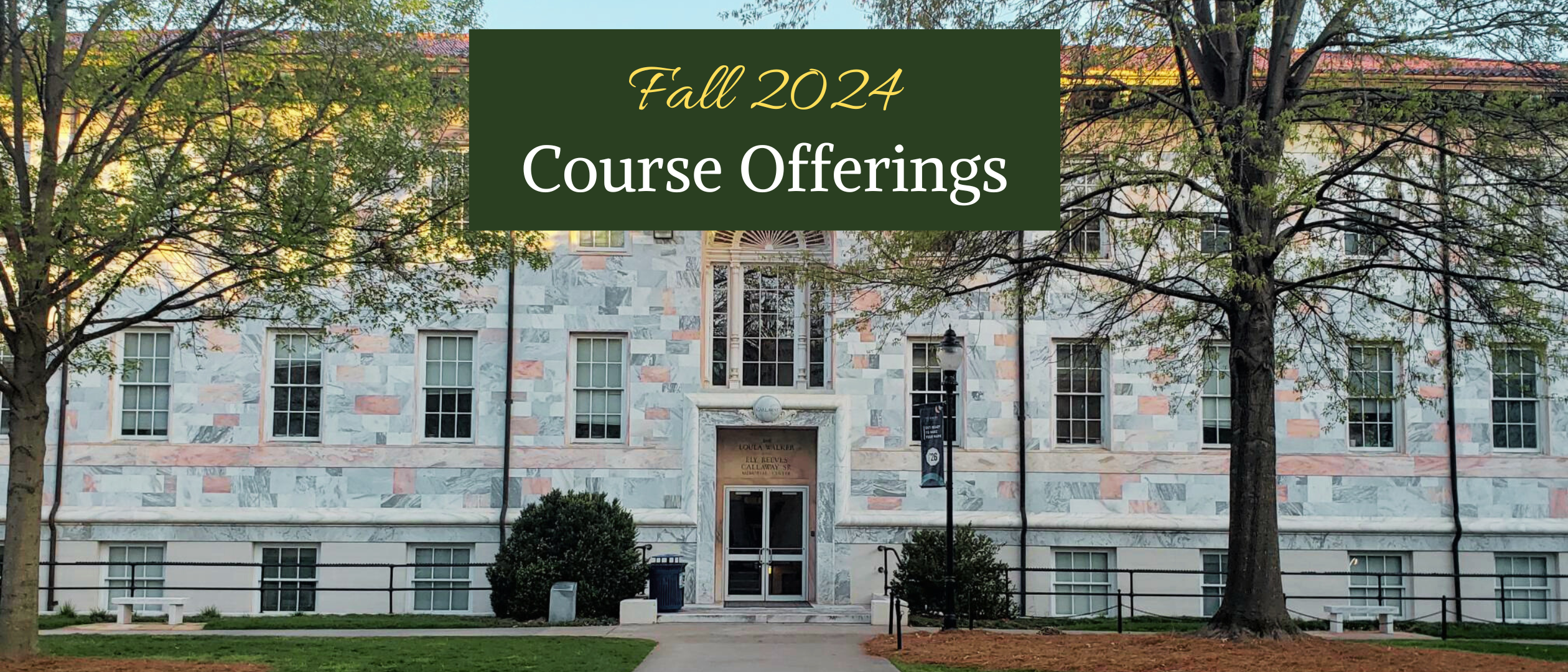 Fall 2024 Course Offerings